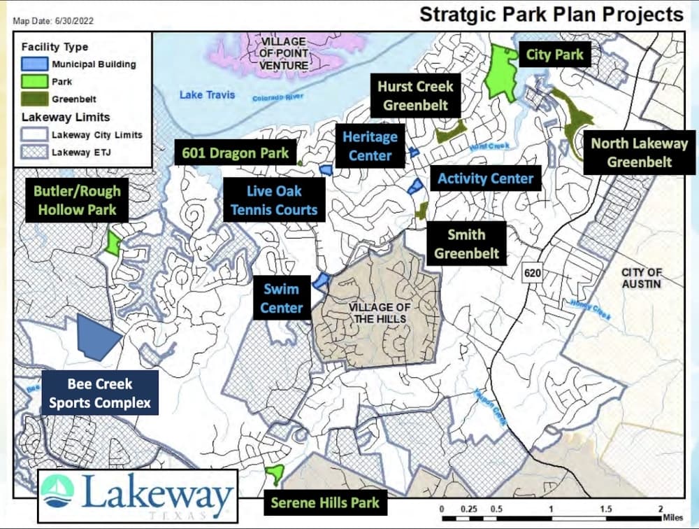 map of proposed lakeway park projects 