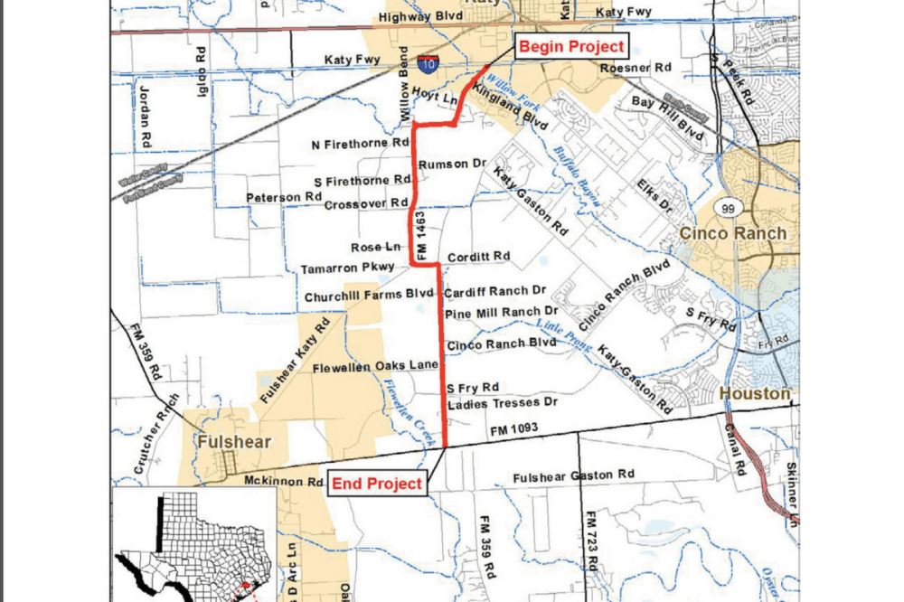 A temporary road closure is expected to continue construction on TxDOT's FM 1463 project to widen the roadway for mobility and safety. (Courtesy Adobe Stock)
