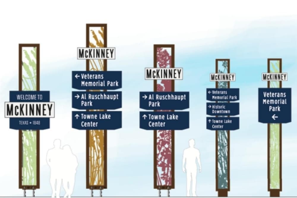 Design team took feedback from city council on Sept. 21 work session, and updated designs to feature more colors and textures. (Rendering courtesy city of McKinney)