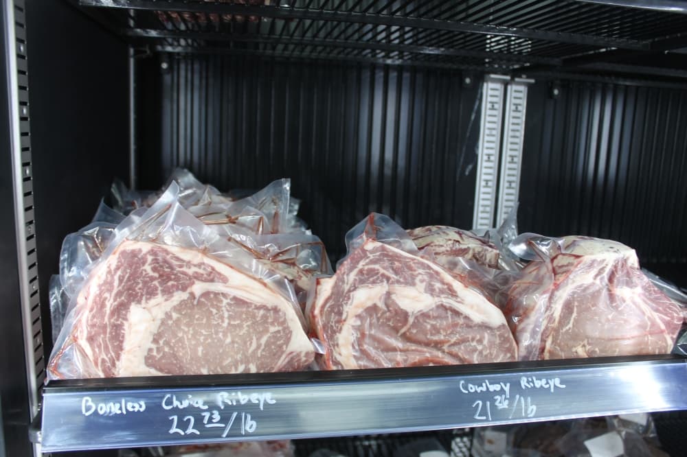 Royalty Meat Co.'s beef is broken down and packaged in-house. (Renee Farmer/Community Impact Newspaper)