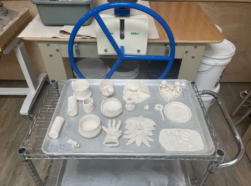 Customers of all ages can take part in a clay hand-building session to make a unique item.