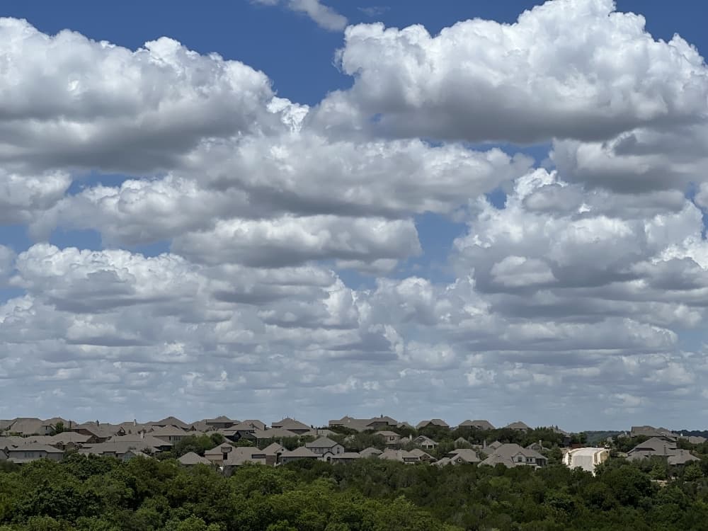 Residential developments such as Sweetwater have built large communities in western Travis County, east of the Pedernales River. (Grace Dickens/Community Impact Newspaper)