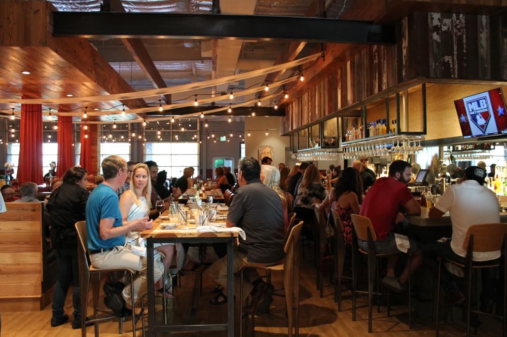 Interior of a restaurant