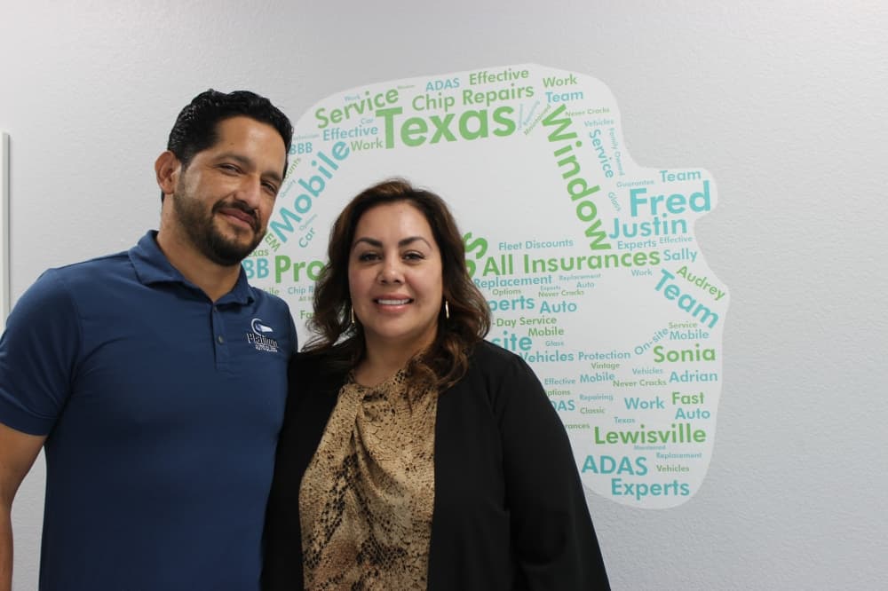 
Federico and Sally Quezada co-operate Platinum Auto Glass.