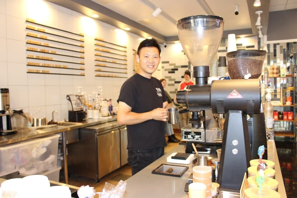 Peng Ren opened Renew Coffee N Bakery in 2020. (Miranda Jaimes/Community Impact Newspaper)