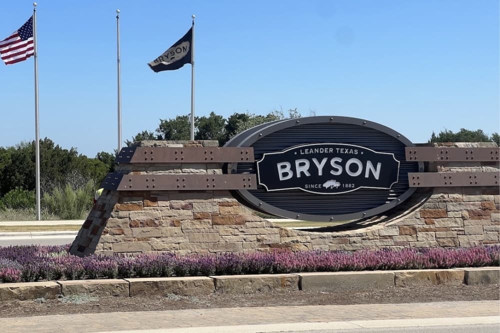 Builders are still developing the growing Bryson community. (Zacharia Washington/Community Impact Newspaper) 