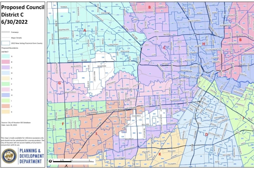 Some Houston District C residents raise concerns about city's proposed redistricting map