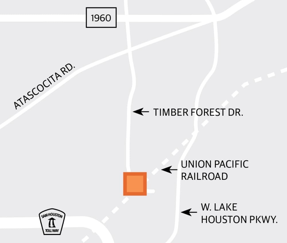 Work continues on Timber Forest Drive bridge over Union Pacific Corp. Railroad