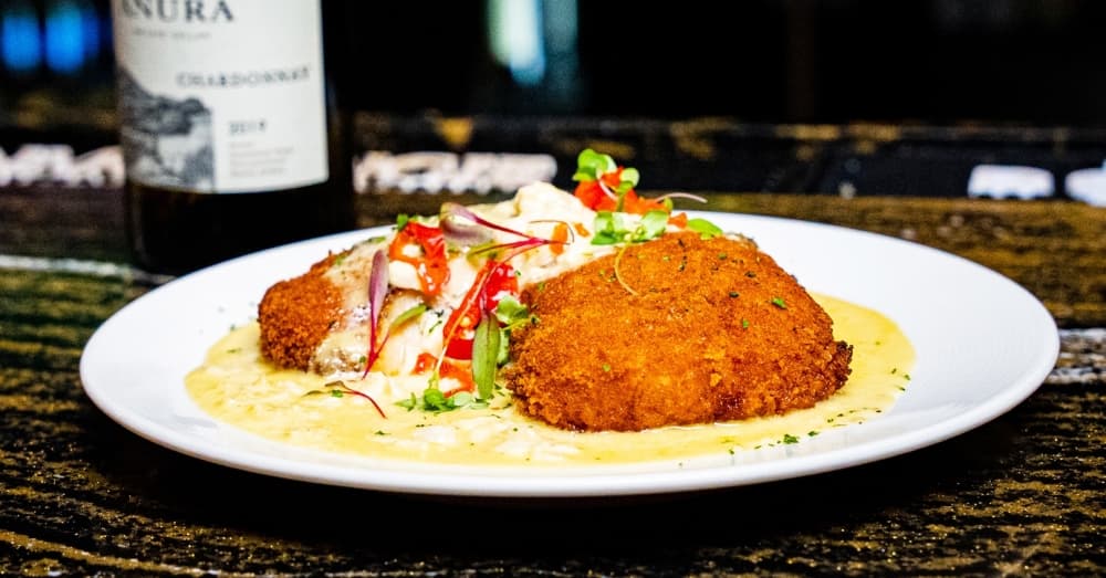 Chicken Florentine ($42): Crusted chicken breast is stuffed with crab and lobster meat and topped with a lemon buerre blanc sauce. (Courtesy The Chef's Table)