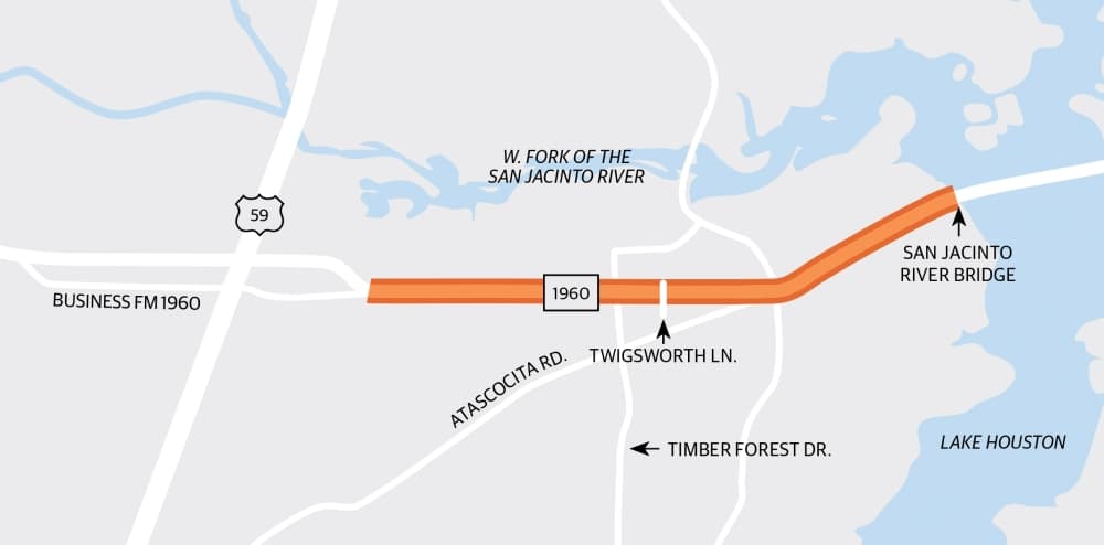 Work underway on FM 1960 Segment 2 widening project