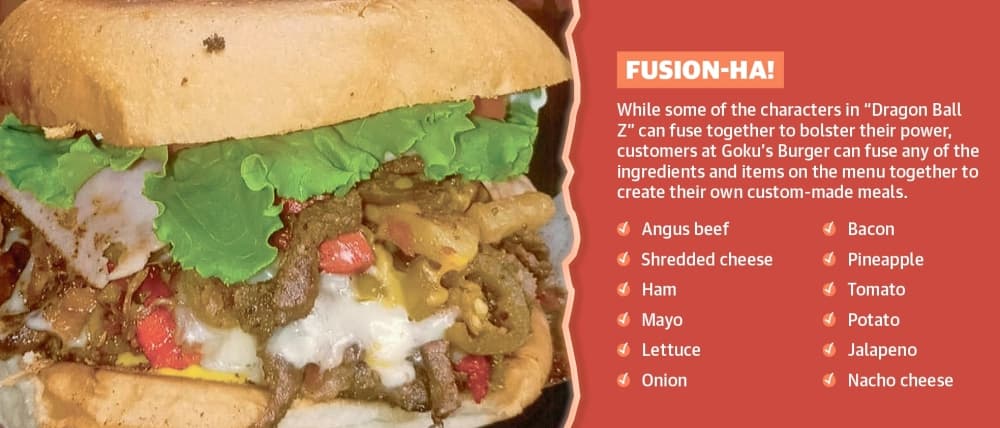 Fusion burger ($28): Patrons can create their own burgers with as many as 12 toppings with this secret off-the-menu item.