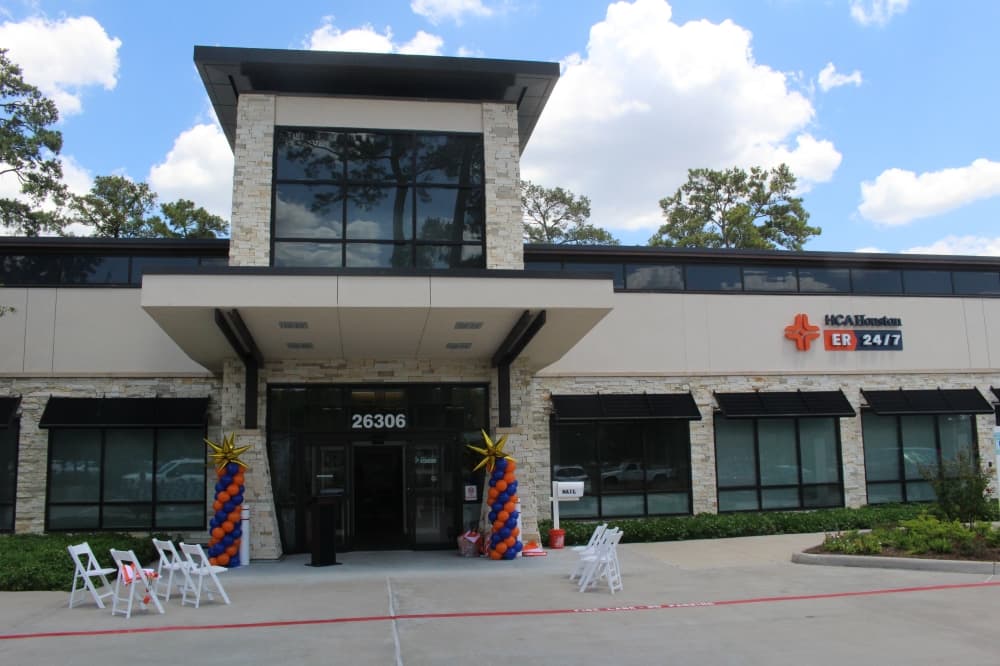Feature Image. HCA Houston ER opened on July 25 in Creekside serving The Woodlands and Tomball. It will be open for patients July 26. (Kayli Thompson/Community Impact Newspaper)