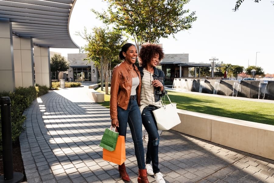 two women shopping at The Star