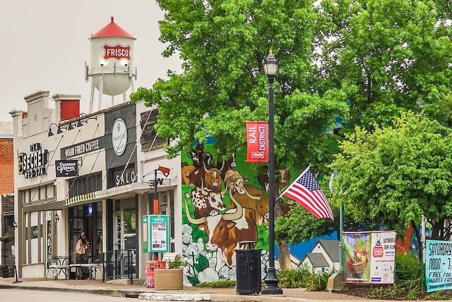 downtown Frisco street view