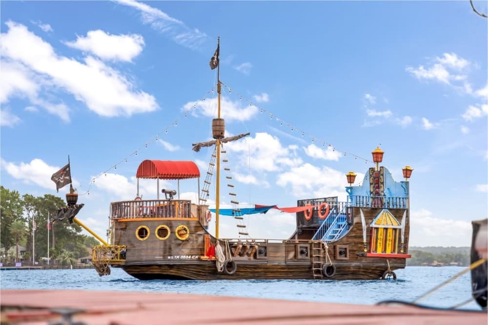 Jolly Pirate Ship now open on Lake Conroe