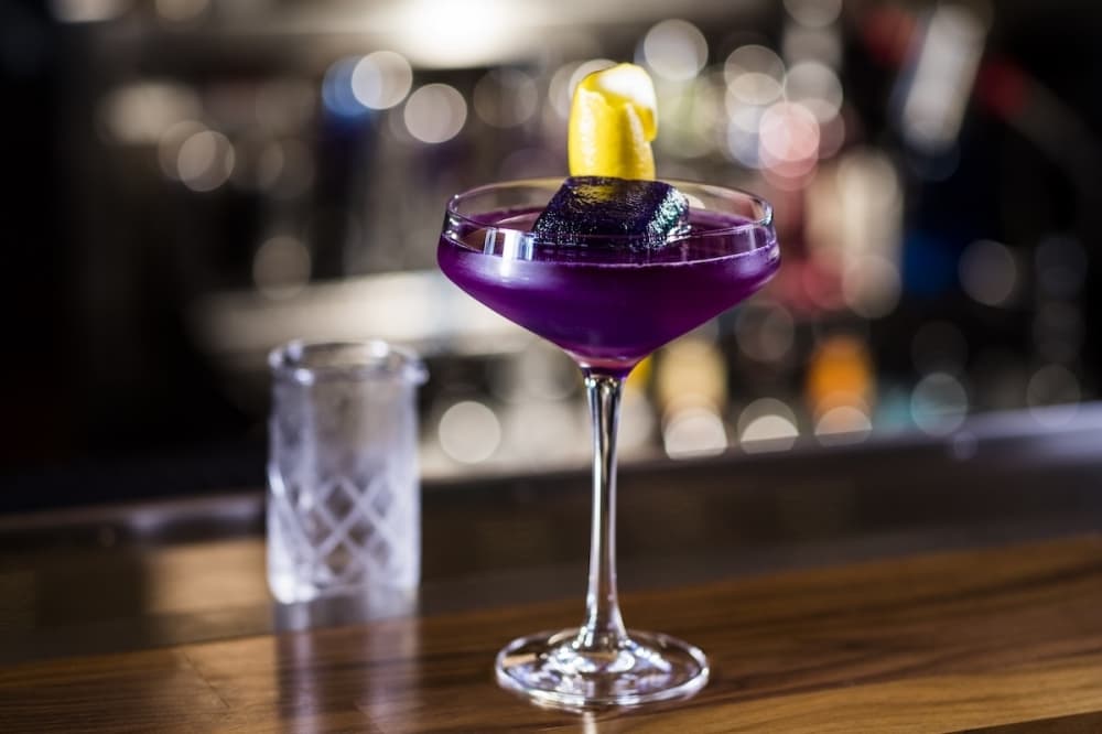 The Hope Diamond cocktail.