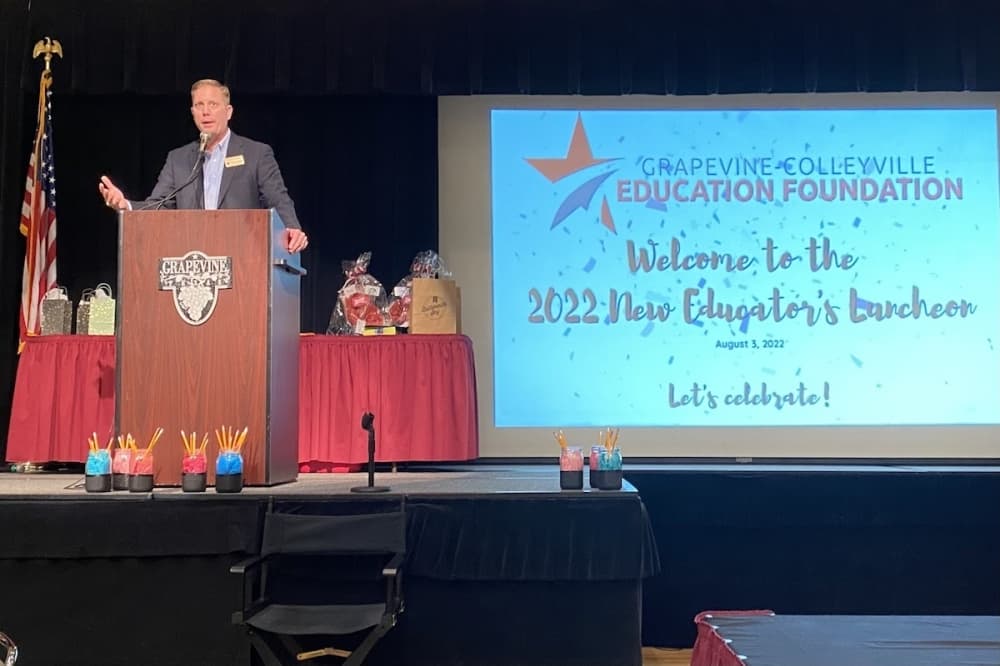 Brad Schnautz will begin his position as interim superintendent position Jan. 1. (Hannah Johnson/Community Impact) 