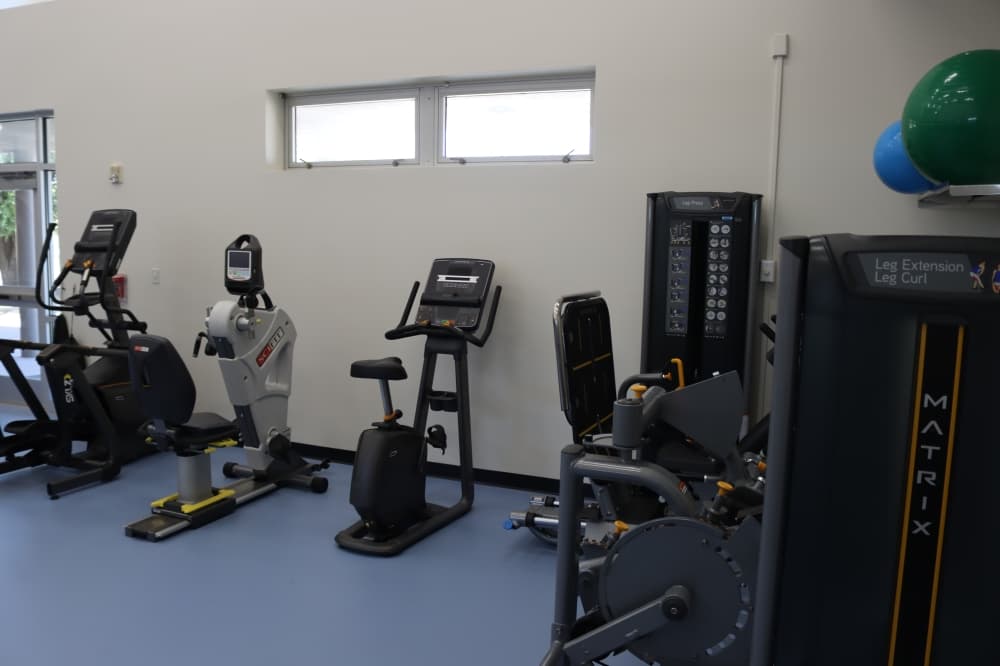 An area of the building is used for sports rehabilitation and physical therapy. (Grant Johnson/Community Impact Newspaper)