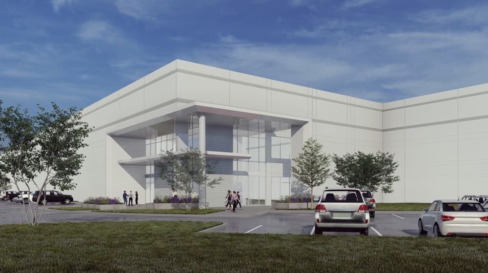 Alliance Center North 4 will be located on the corner of Litsey Road and the I-35W frontage road. (Rendering courtesy Hillwood)