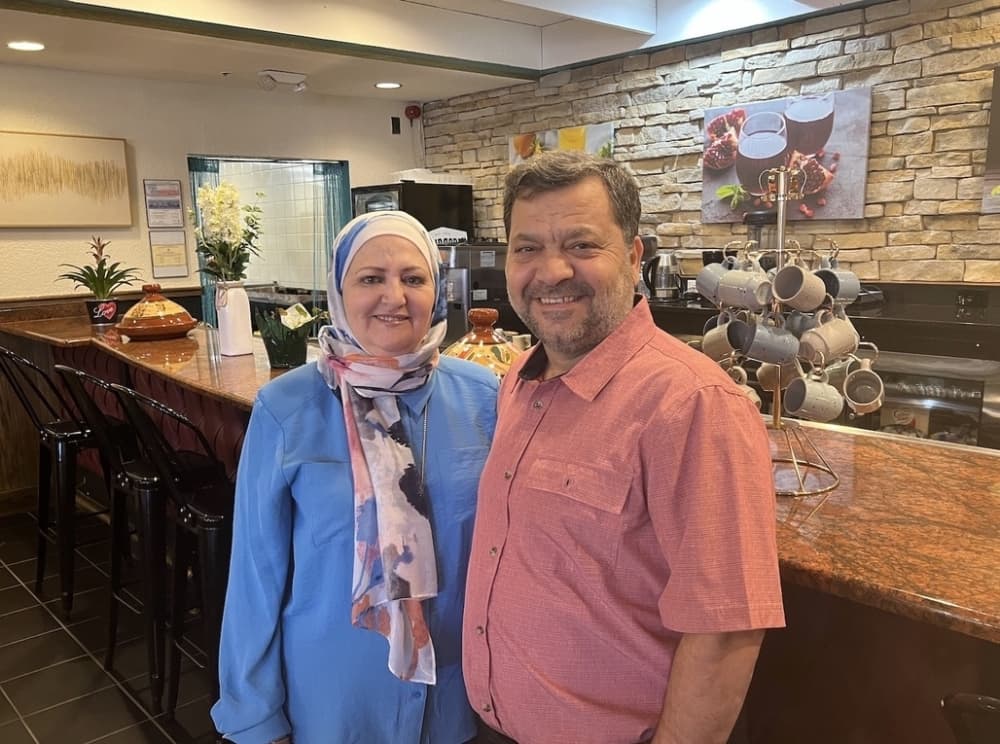Hassan Alsukhni co-owns Rumaan Mediterranean Cuisine, and his wife, Jumana, is the chef. (Zacharia Washington/Community Impact Newspaper) 