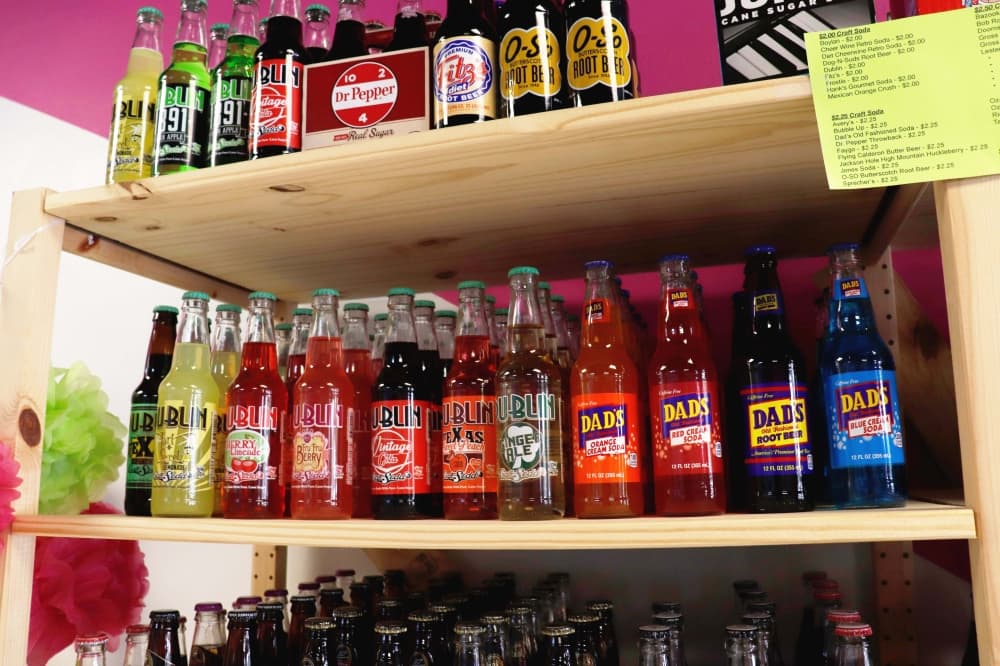 Stan’s Pop Shop sells unusual soda flavors. (Ilana Williams/Community Impact Newspaper)