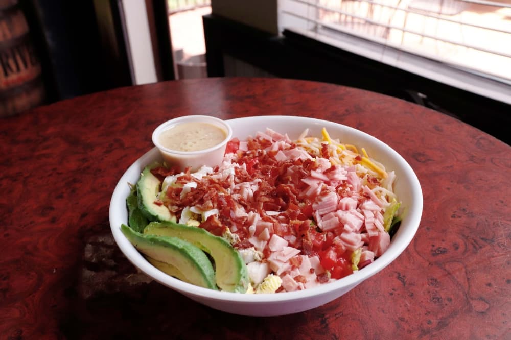 Cobb Salad ($13) has turkey, ham and bacon. (Ilana Williams/Community Impact Newspaper)