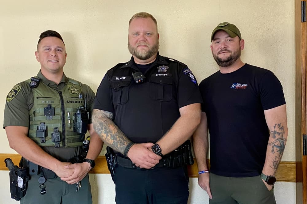 Three officers 
