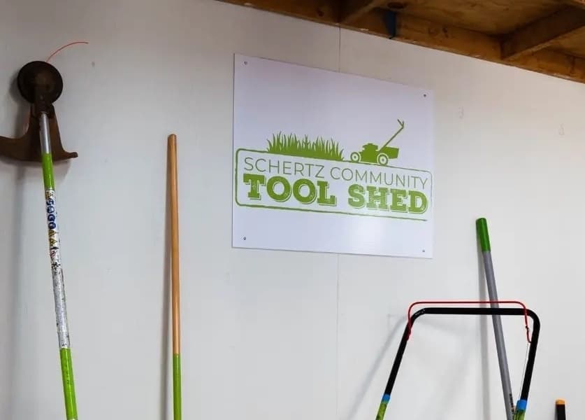 Schertz Community Tool Shed to allow the community to borrow tools