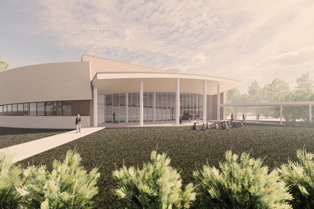 Once completed, Lone Star College University Park's Visual and Performing Arts Center will span 30,000 square feet. (Courtesy Lone Star College)