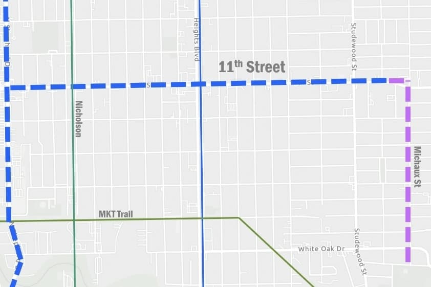 Design work wraps up on 11th Street bikeway project in the Heights
