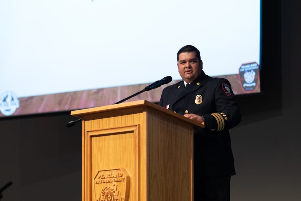 Pearland Fire Department promotes Jacob Johnson to assistant chief