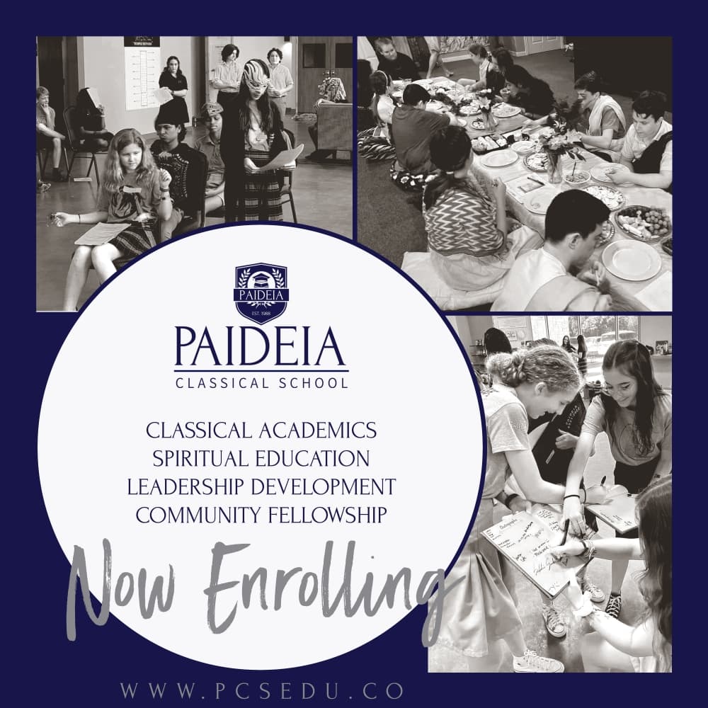 There are four campuses for Paideia Classical School: Conroe, Willis, Georgetown and a Spring that are all open and accepting students for enrollment.