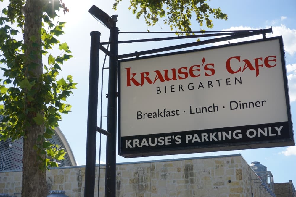 The restaurant Krause's Cafe combines brunch staples with unique German cuisine. (Sierra Martin/Community Impact Newspaper)