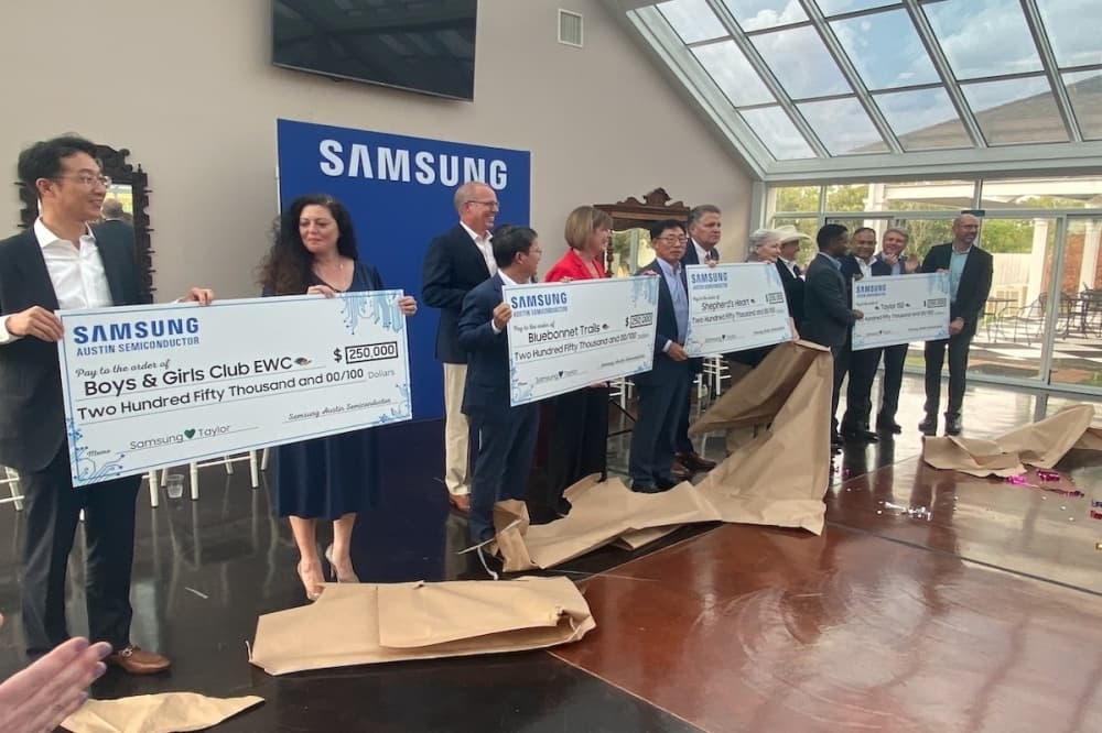 Samsung donates $1M to Williamson County charities