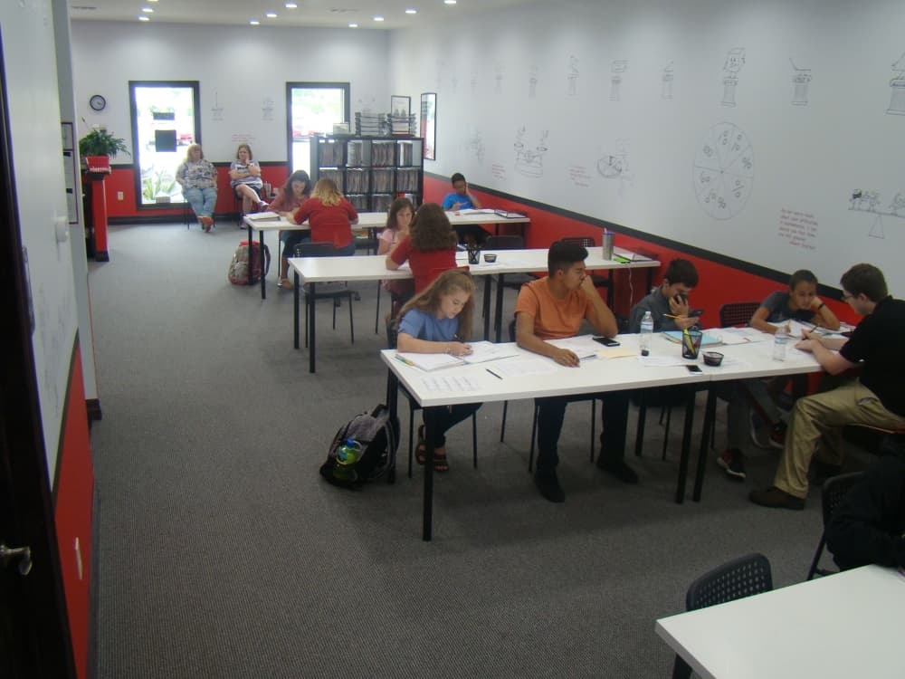 Mathnasium students can participate in one-on-one or group style instruction. (Hunter Terrell/Community Impact Newspaper)