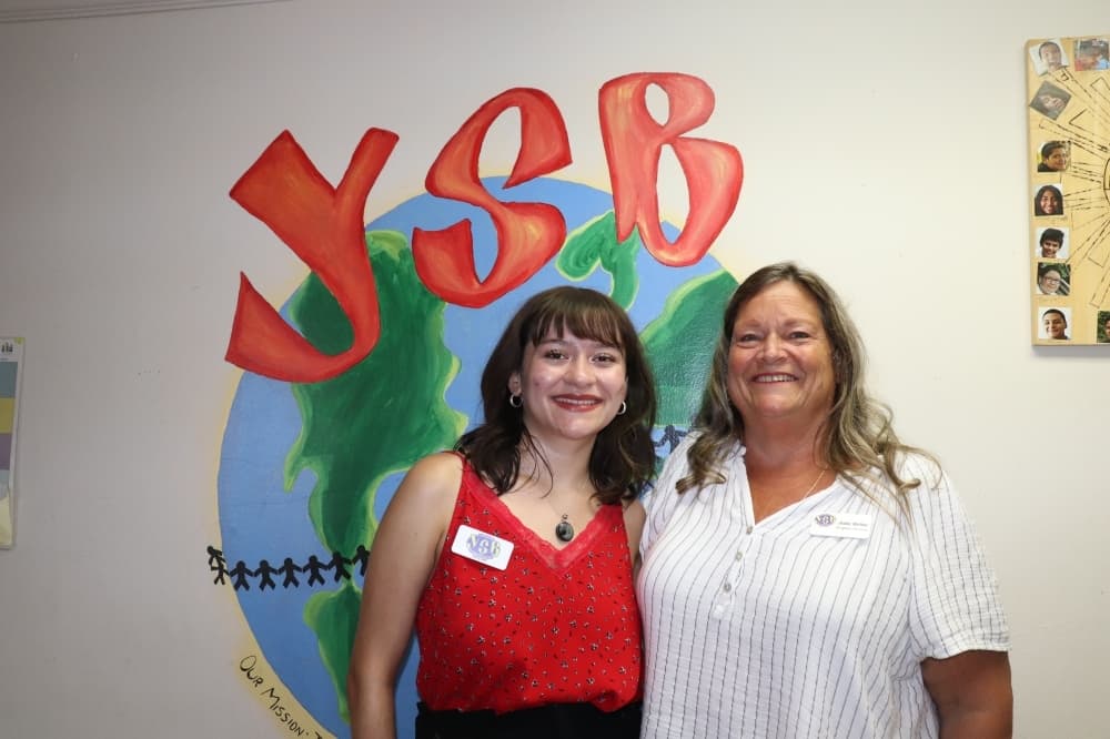Samantha Saenz (left) and Julie Hollar run the San Marcos Youth Service Bureau.