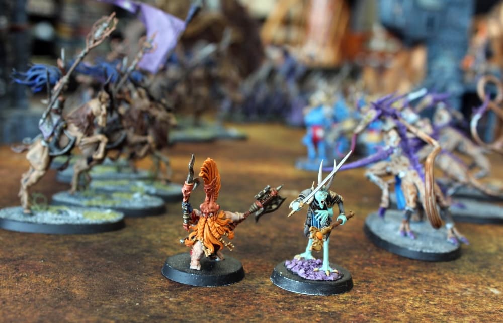 miniature figures from the game Warhammer 40K