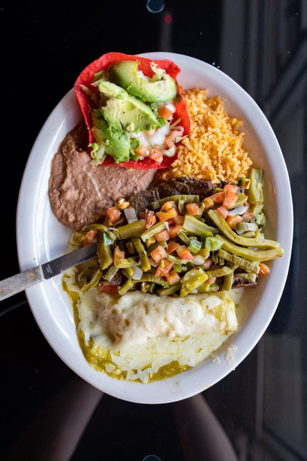 plate of enchiladas