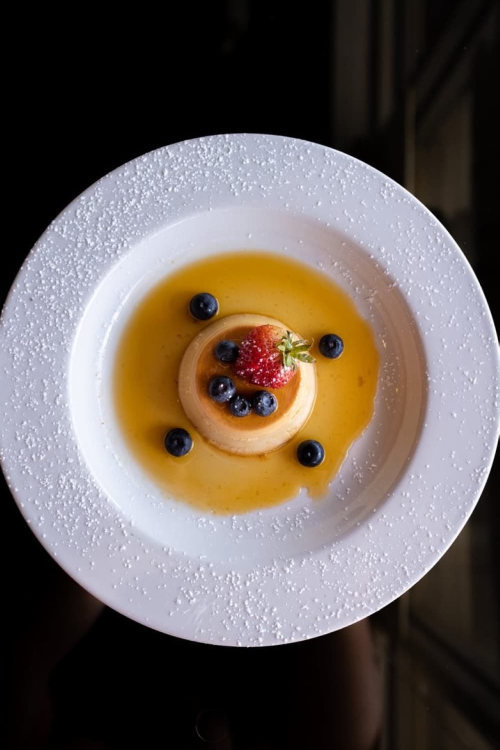 dish of flan