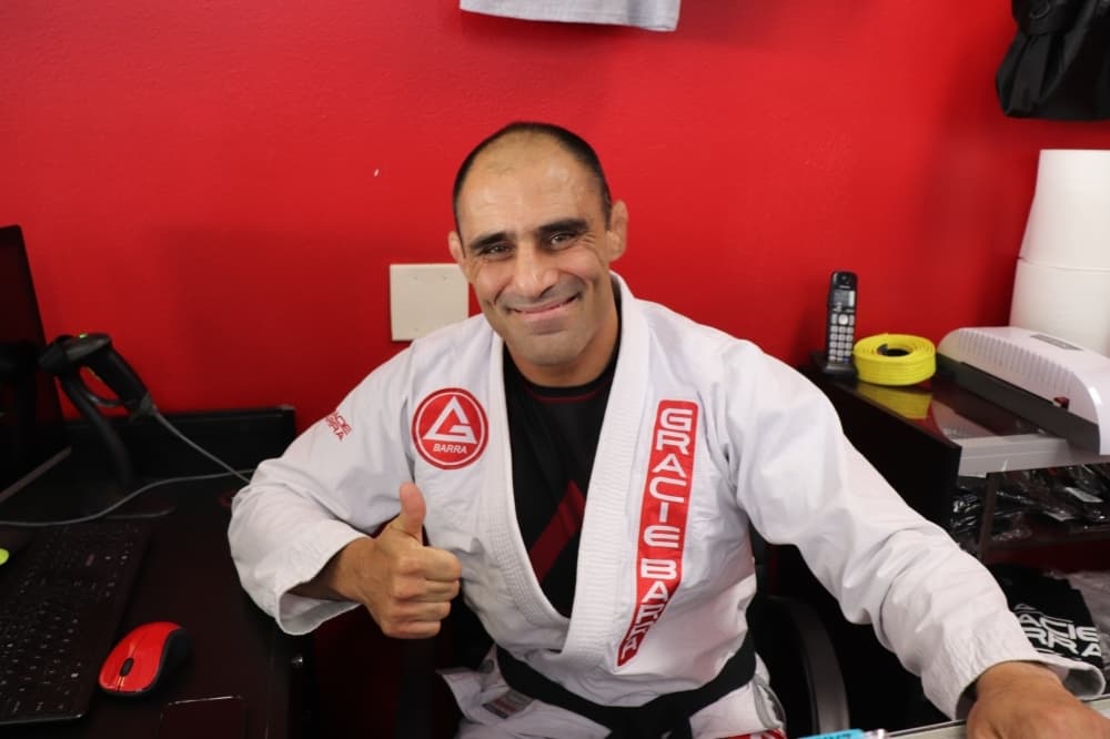 Co-owner Marcelo Azevedo moved from Brazil to run Gracie Barra Brazilian Jiu-Jitsu Pearland in 2016. (Ilana Williams/Community Impact Newspaper)