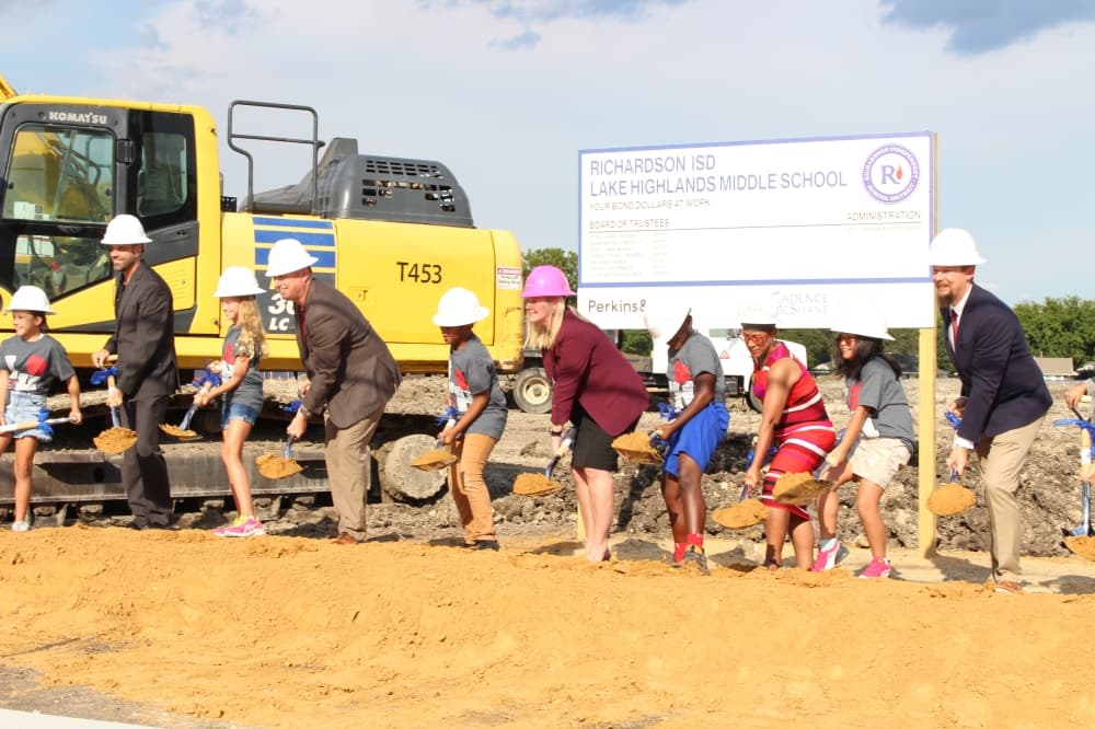 Groundbreaking held for Richardson ISD's Lake Highlands Middle School