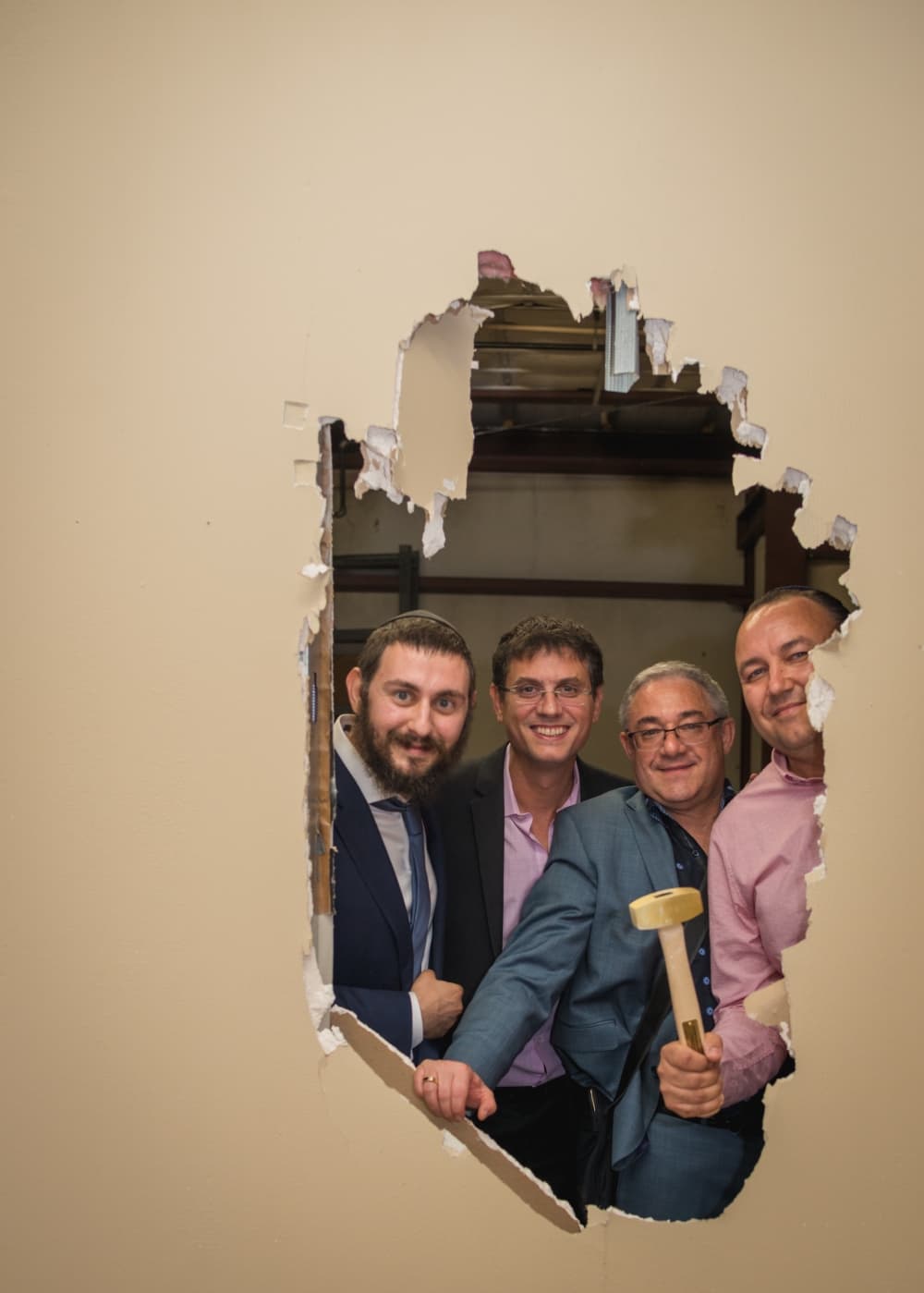 Chabad of Cypress leaders gathered with donors Aug. 28 at the Chabad Cypress Center for Jewish Life. (Courtesy Chabad of Cypress and Northwest Houston)