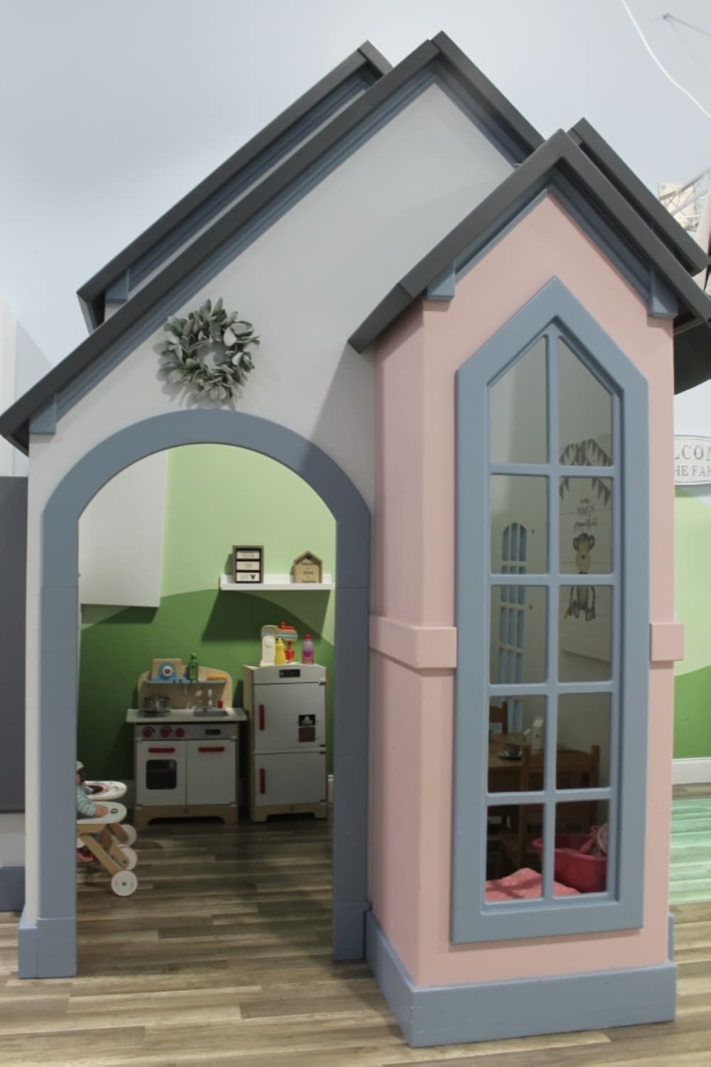 Children can run a pretend household. 