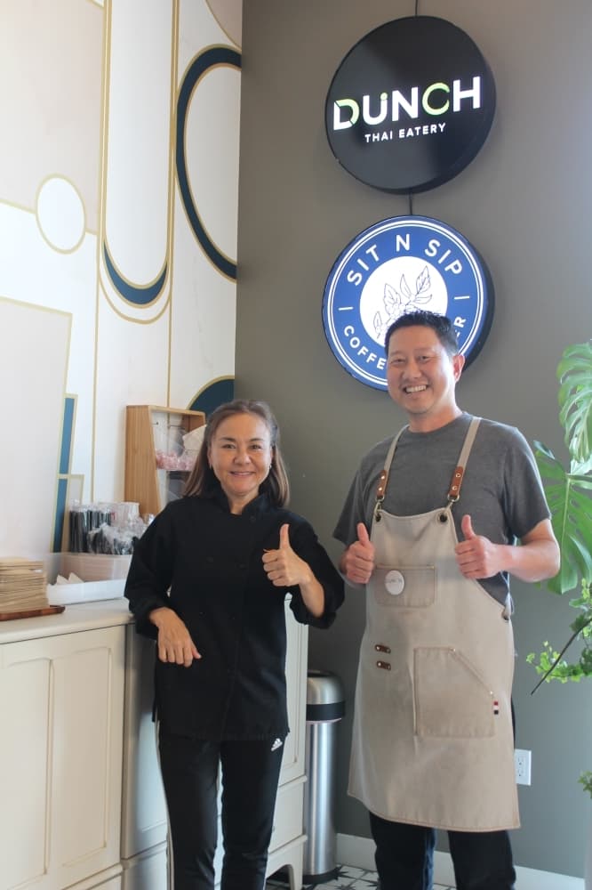 Angie Klinsukon (left) and Ken Torprasitkul.
