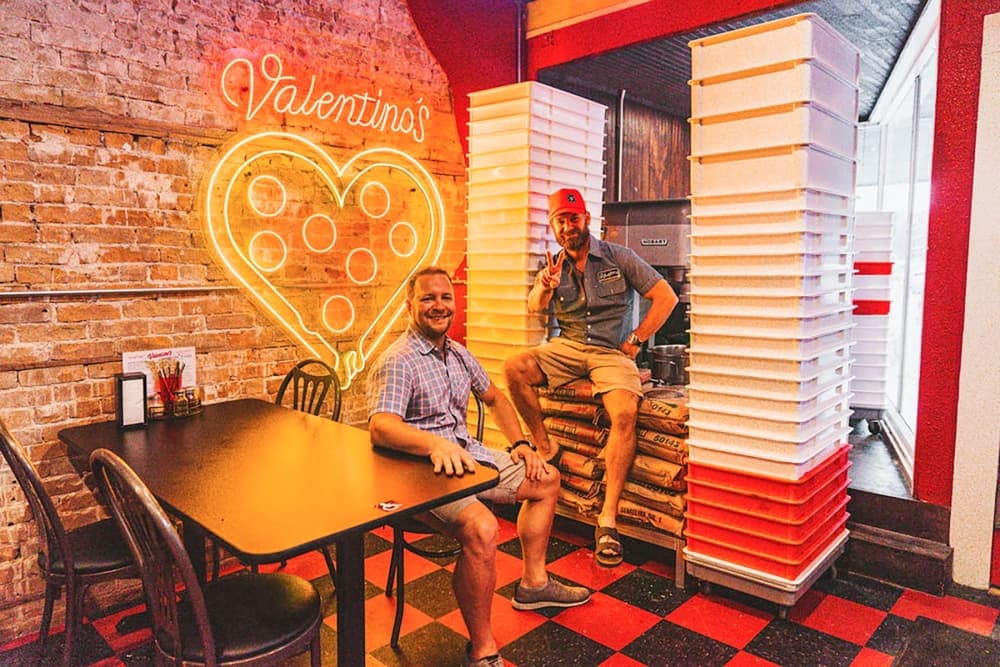 Harlan Scott (left) and Cody Taylor have overseen the current transformation of Valentino's. (Courtesy  Valentino's)