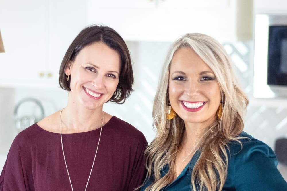Stephanie Jones (left) and Carly Filbin started Blue Jay Interiors in January 2021. (Madison Timberlake/Courtesy of Blue Jay Interiors)