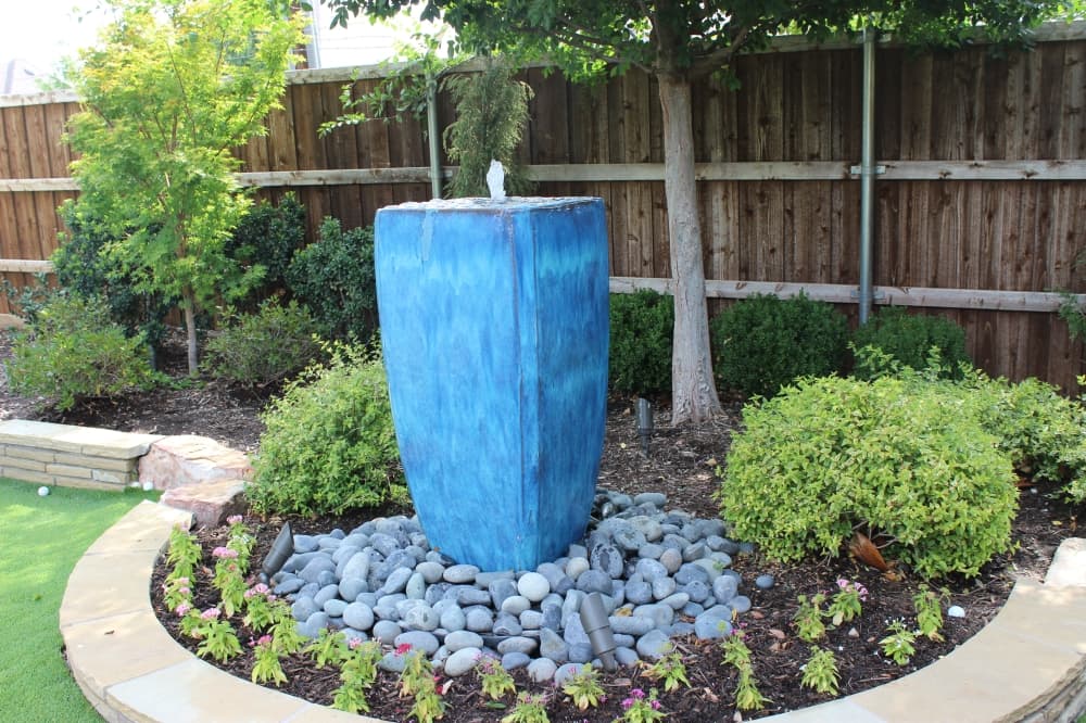 
There are some landscape options shown on the property.