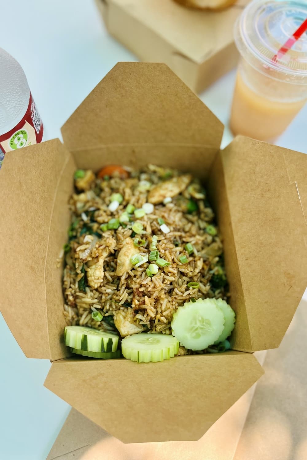 Thai basil fried rice with chicken is one of the most popular items on the menu, owner Natt LozanoPhilip said. (Courtesy Natt LozanoPhilip/Chaba Kitchen)