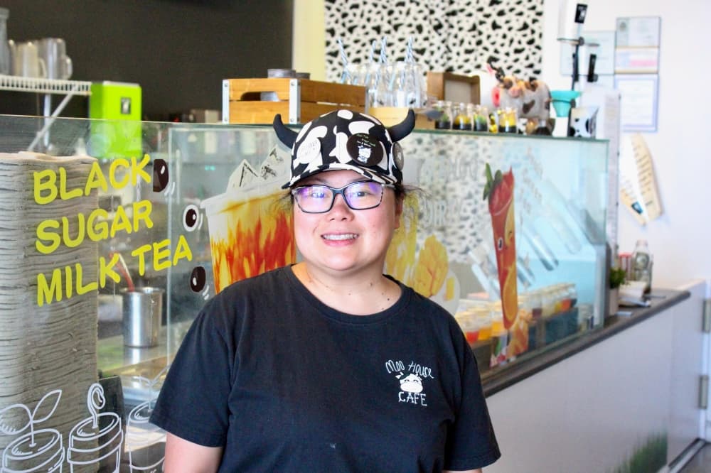 Owner Joan Tong opened Moo House Cafe in Spring in 2017. (Emily Lincke/Community Impact Newspaper)