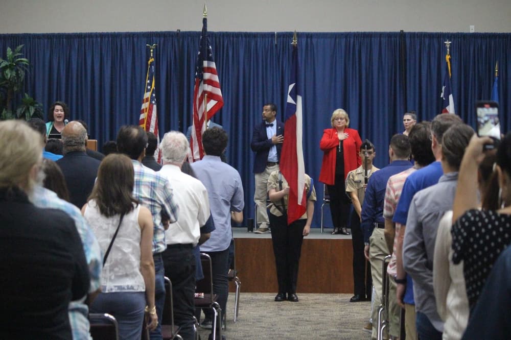 Tomball hosts first naturalization ceremony on Constitution Day, swearing in 64 new U.S. citizens